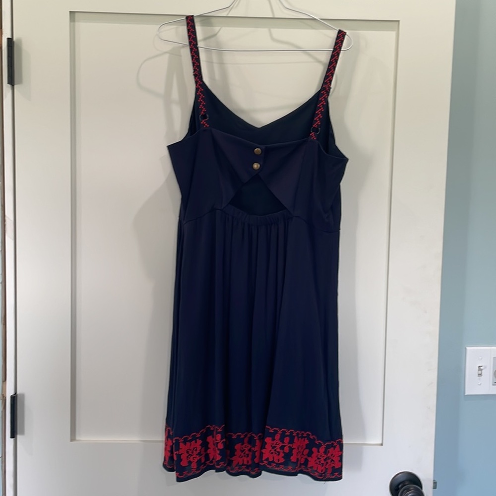 Market & Spruce navy blue sundress size large - Picture 2 of 6